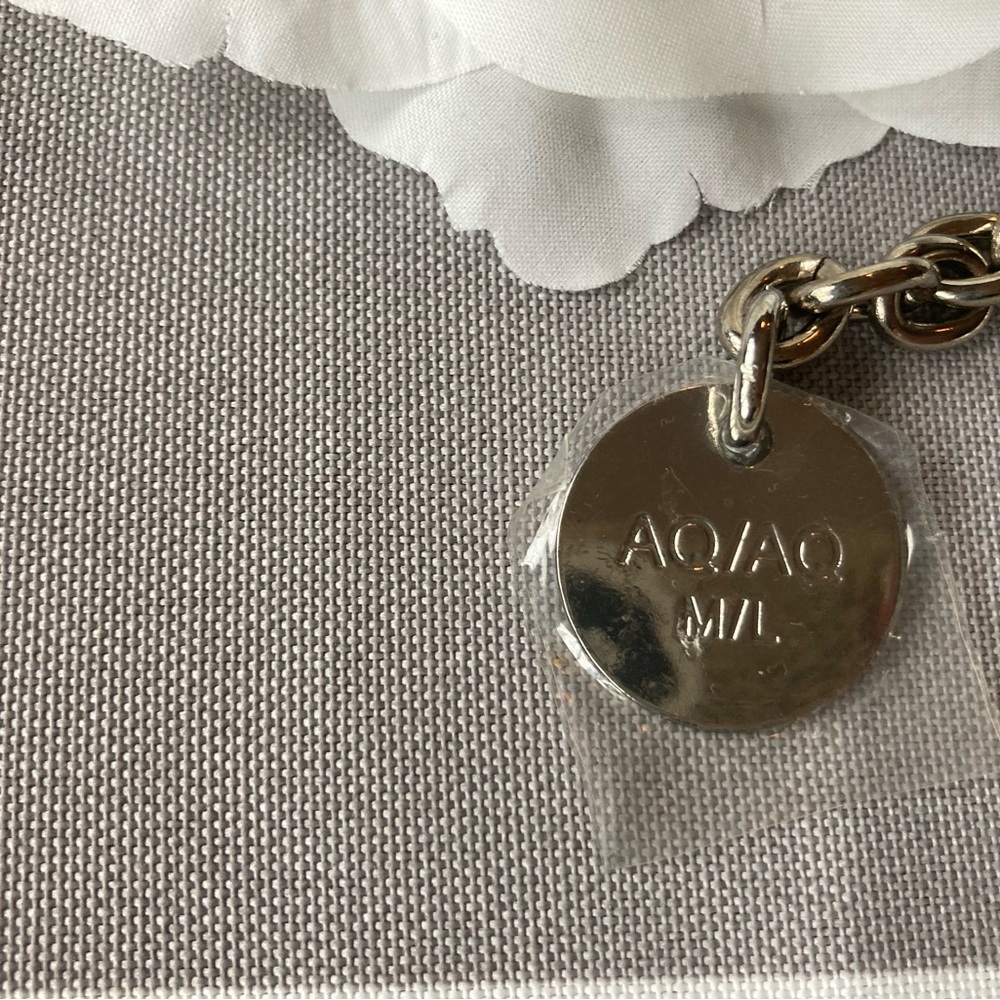 AQ/AQ sphere silver belt in size medium/large - Picture 6 of 6